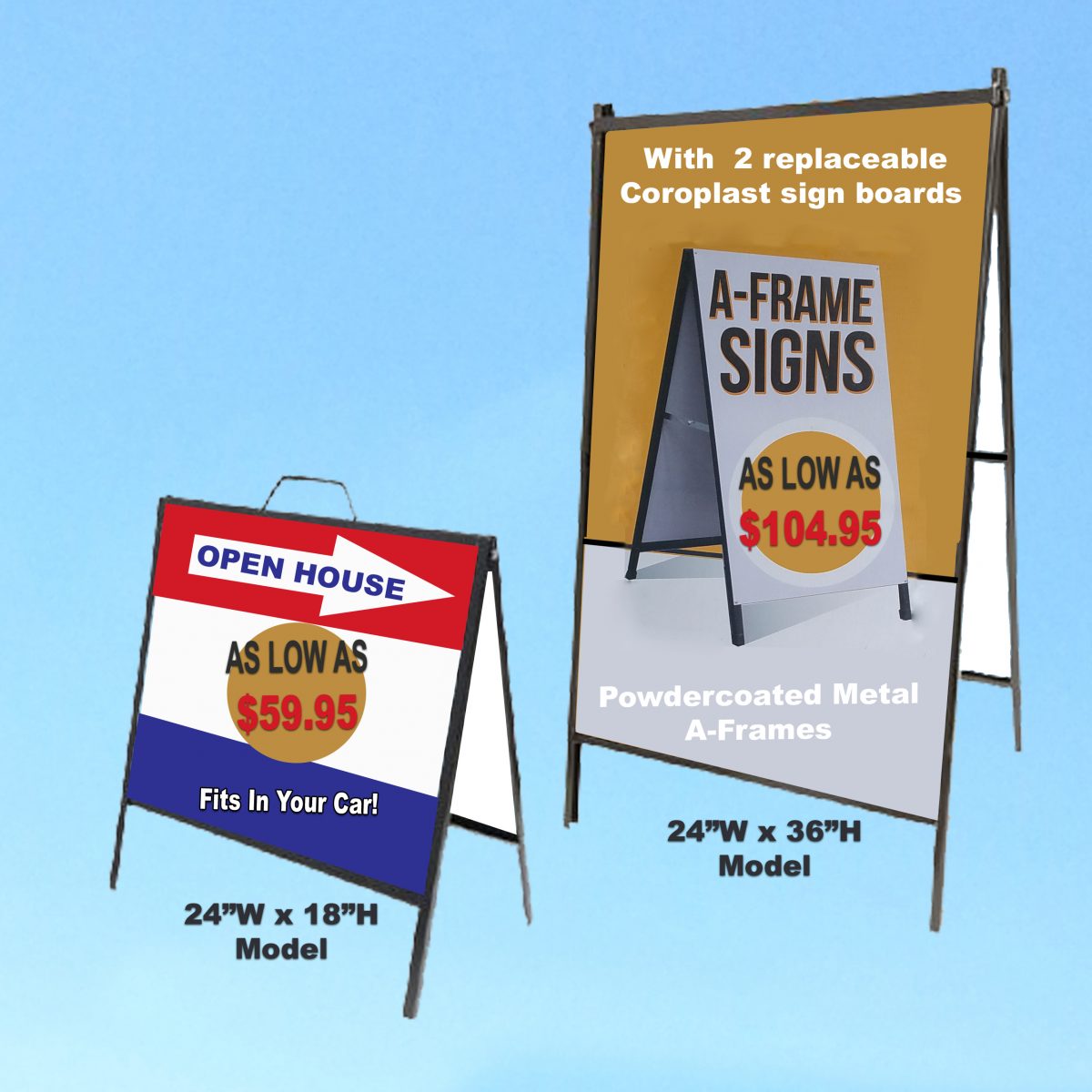 AFrame Sign Frame Only Guelph Signs